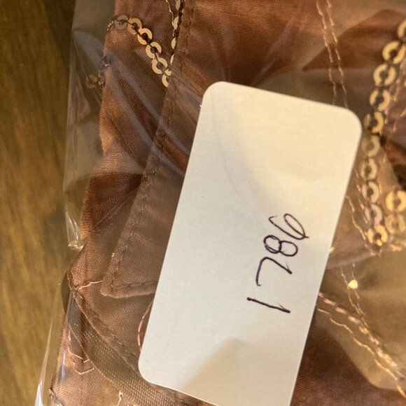 Womens Wrangler Western Pearl Snap Shirt L Embroidered Sequins Brown Cotton - Picture 8 of 8